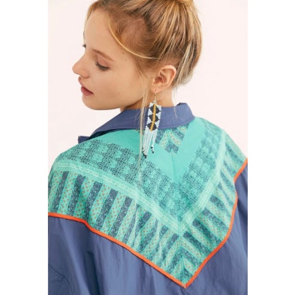 Free People Retro Warmup Pullover Jacket Packable - Picture 4 of 5